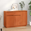 vidaXL Széf fiókkal Faggyú barna 110 x 34 x 75 cm Tömör fenyőfa