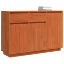 vidaXL Széf fiókkal Faggyú barna 110 x 34 x 75 cm Tömör fenyőfa