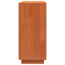 vidaXL Széf fiókkal Viaszbarna 110 x 34 x 75 cm Tömör fenyőfa