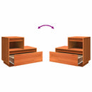 vidaXL Éjjeliszekrény fiókkal Viaszbarna 60 x 34 x 51 cm Tömör fenyőfa