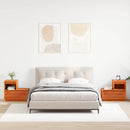 vidaXL Éjjeliszekrény 2 pcs Viaszbarna 60 x 34 x 51 cm Tömör fenyőfa