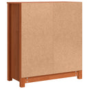 vidaXL Széf Faggyú barna 70 x 35 x 80 cm Tömör fenyőfa