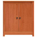 vidaXL Széf Faggyú barna 70 x 35 x 80 cm Tömör fenyőfa