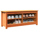 vidaXL Tárolópad Faggyú barna 110 x 38 x 45,5 cm Tömör fenyőfa
