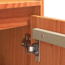 vidaXL Széf Faggyú barna 104,5 x 34 x 80 cm Tömör fenyőfa