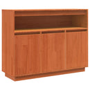 vidaXL Széf Faggyú barna 104,5 x 34 x 80 cm Tömör fenyőfa