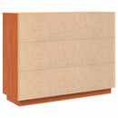 vidaXL Széf Faggyú barna 104,5 x 34 x 80 cm Tömör fenyőfa