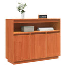 vidaXL Széf Faggyú barna 104,5 x 34 x 80 cm Tömör fenyőfa