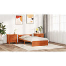 vidaXL Ágykeret Faggyú barna 205.5 x 95.5 x 51 cm Tömör fenyőfa