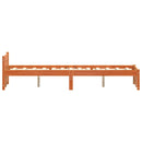 vidaXL Ágykeret Faggyú barna 205.5 x 95.5 x 51 cm Tömör fenyőfa