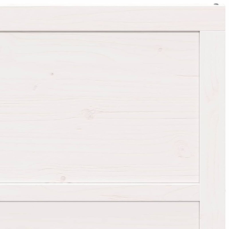 vidaXL Pajtaajtó Fehér 100 x 208 cm Tömör fenyőfa