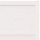 vidaXL Pajtaajtó Fehér 90 x 208 cm Tömör fenyőfa