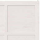 vidaXL Istállóajtó Fehér 100 x 210 cm Tömör fenyőfa