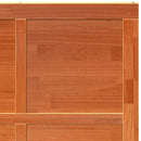 vidaXL Istállóajtó Viaszbarna 100 x 210 cm Tömör fenyőfa