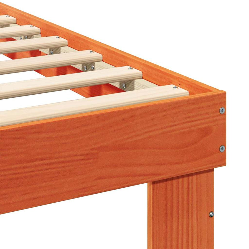 vidaXL Ágykeret fiókkal Barna 200 x 200 cm Tömör fenyőfa