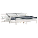 vidaXL Ágykeret fiókkal Fehér 180 x 200 cm faszínű