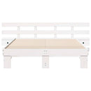 vidaXL Ágykeret fiókkal Fehér 150 x 200 cm faszínű