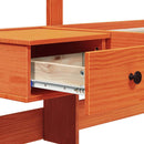 vidaXL Ágykeret Barna 140 x 200 cm Tömör fenyőfa és Tömör fenyőfa