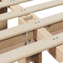 vidaXL Ágykeret tárolóval Fehér 210 x 118 x 30 cm Tömör fenyőfa