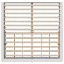 vidaXL Ágykeret tárolóval Fehér 210 x 118 x 30 cm Tömör fenyőfa