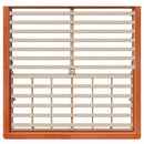 vidaXL Ágykeret Faggyú barna 200 x 200 cm Tömör fenyőfa