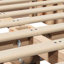 vidaXL Ágykeret Barna 120 x 200 cm Tömör fenyőfa