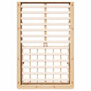 vidaXL Ágykeret Barna 120 x 200 cm Tömör fenyőfa