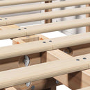 vidaXL Ágykeret tárolóval Fehér 210 x 118 x 30 cm Tömör fenyőfa