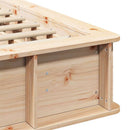 vidaXL Ágykeret Barna 120 x 190 cm Tömör fenyőfa