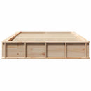 vidaXL Ágykeret Barna 120 x 190 cm Tömör fenyőfa