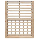 vidaXL Ágykeret Barna 120 x 190 cm Tömör fenyőfa