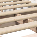 vidaXL Ágykeret Fehér 100 x 200 cm Tömör fenyőfa