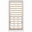 vidaXL Ágykeret tárolóval Fehér 210 x 118 x 30 cm Tömör fenyőfa