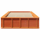 vidaXL Ágykeret tárolóval Viaszbarna 210 x 118 x 30 cm Tömör fenyőfa