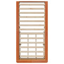 vidaXL Ágykeret tárolóval Viaszbarna 210 x 118 x 30 cm Tömör fenyőfa