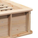 vidaXL Ágykeret Barna 80 x 200 cm Tömör fenyőfa