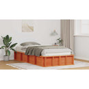vidaXL Ágykeret Faggyú barna 80 x 200 cm Tömör fenyőfa