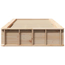 vidaXL Ágykeret Tömör fenyőfa 210 x 118 x 30 cm Tömör fenyőfa