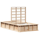 vidaXL Ágykeret Tömör fenyőfa 210 x 118 x 30 cm Tömör fenyőfa