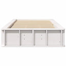 vidaXL Ágykeret tárolóval Fehér 210 x 118 x 30 cm Tömör fenyőfa