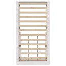 vidaXL Ágykeret tárolóval Fehér 210 x 118 x 30 cm Tömör fenyőfa