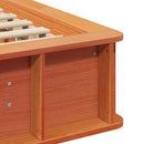 vidaXL Ágykeret Faggyú barna 90 x 190 cm Tömör fenyőfa