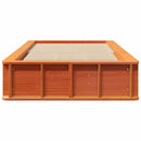 vidaXL Ágykeret Faggyú barna 90 x 190 cm Tömör fenyőfa