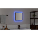 vidaXL LED Fürdőszoba Tükör Füstölt tölgy 40 x 37 x 8.5 cm Faanyag