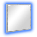 vidaXL LED Fürdőszoba Tükör Szürke Sonoma 40 x 37 x 8.5 cm Faanyag