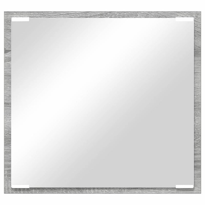 vidaXL LED Fürdőszoba Tükör Szürke Sonoma 40 x 8,5 x 37 cm Faanyag