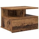 vidaXL Lebegő éjjeliszekrény fiókkal Öreg fa 40 x 31 x 28 cm Faanyag