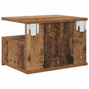 vidaXL Lebegő éjjeliszekrény fiókkal Öreg fa 40 x 31 x 28 cm Faanyag