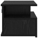 vidaXL Lebegő éjjeliszekrény 2 pcs Fekete tölgy 40 x 31 x 28 cm