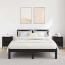 vidaXL Éjjeliszekrény 2 pcs Musta tammi 40 x 35 x 50 cm Faanyag